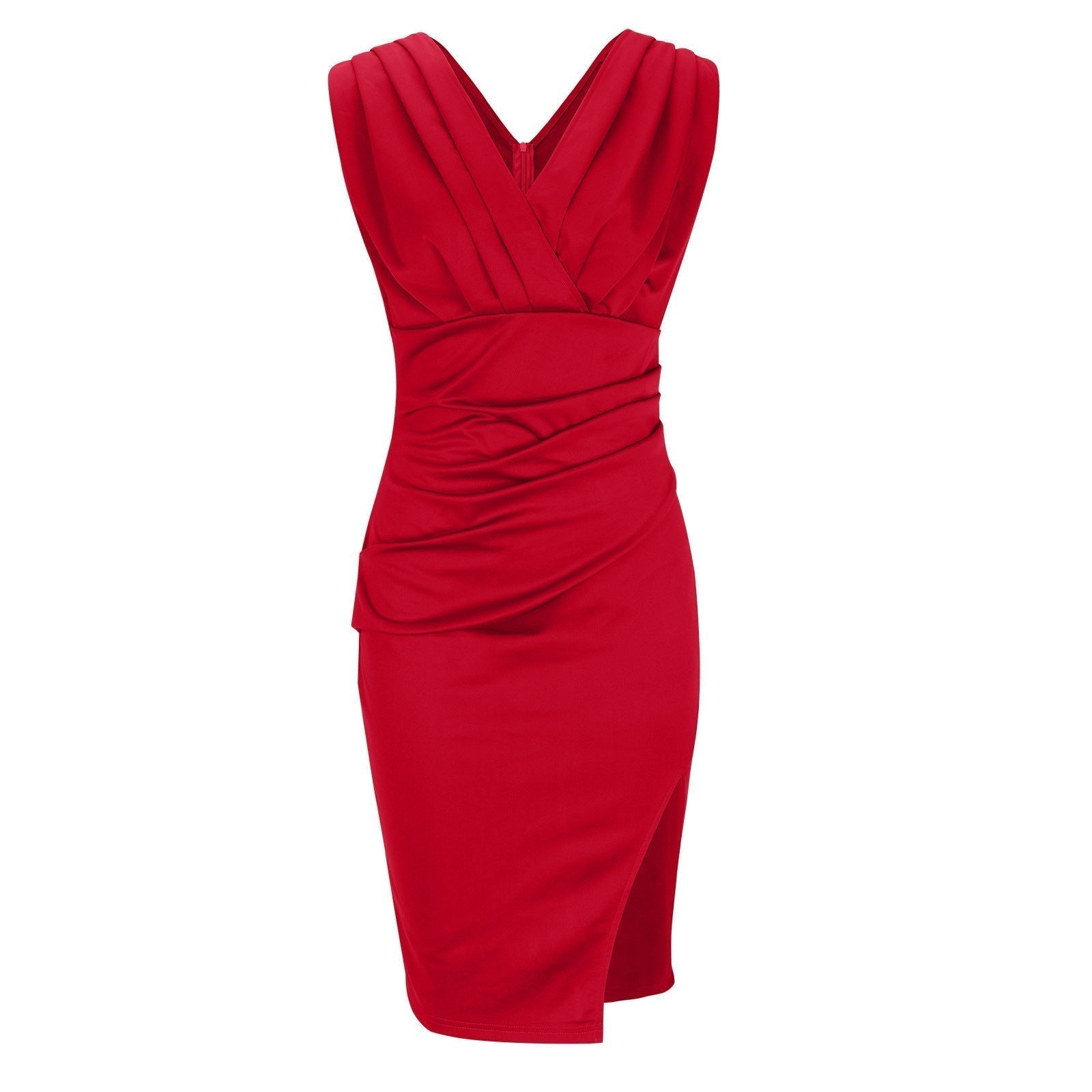 Fresia™ | Robe cintrée à décolleté en V et fente