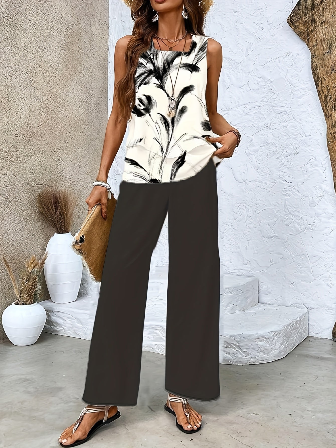 Ava™ | Ensemble Casual à Imprimés – Parfait pour Printemps & Été