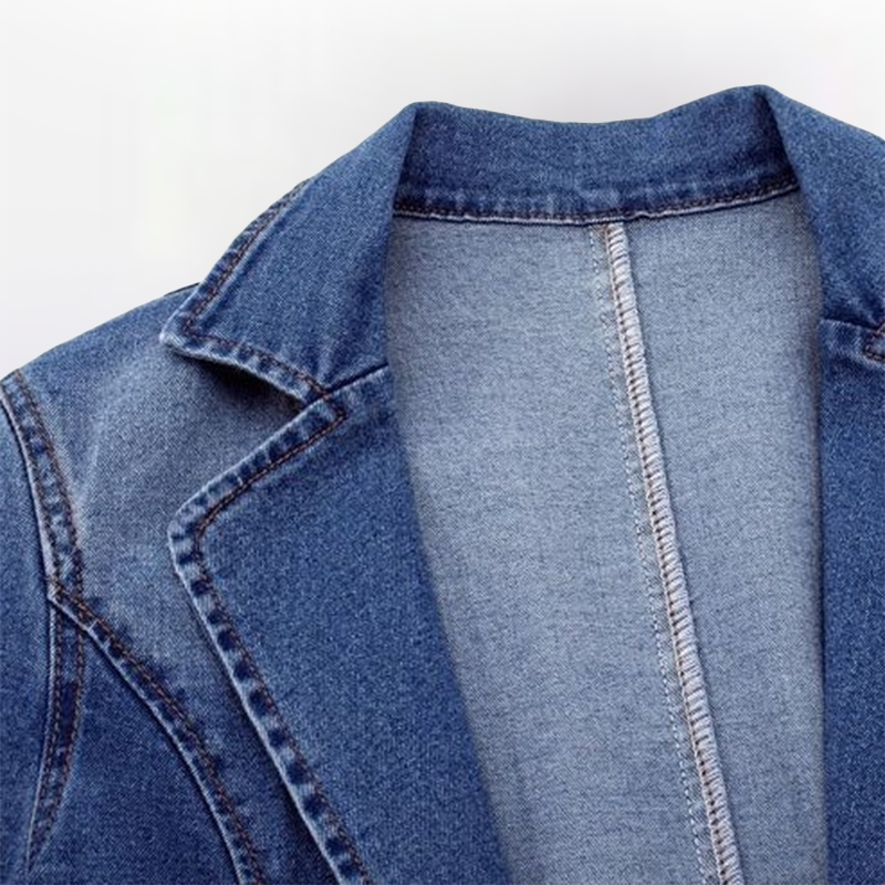 Aelin™ | Blazer en Denim Classique