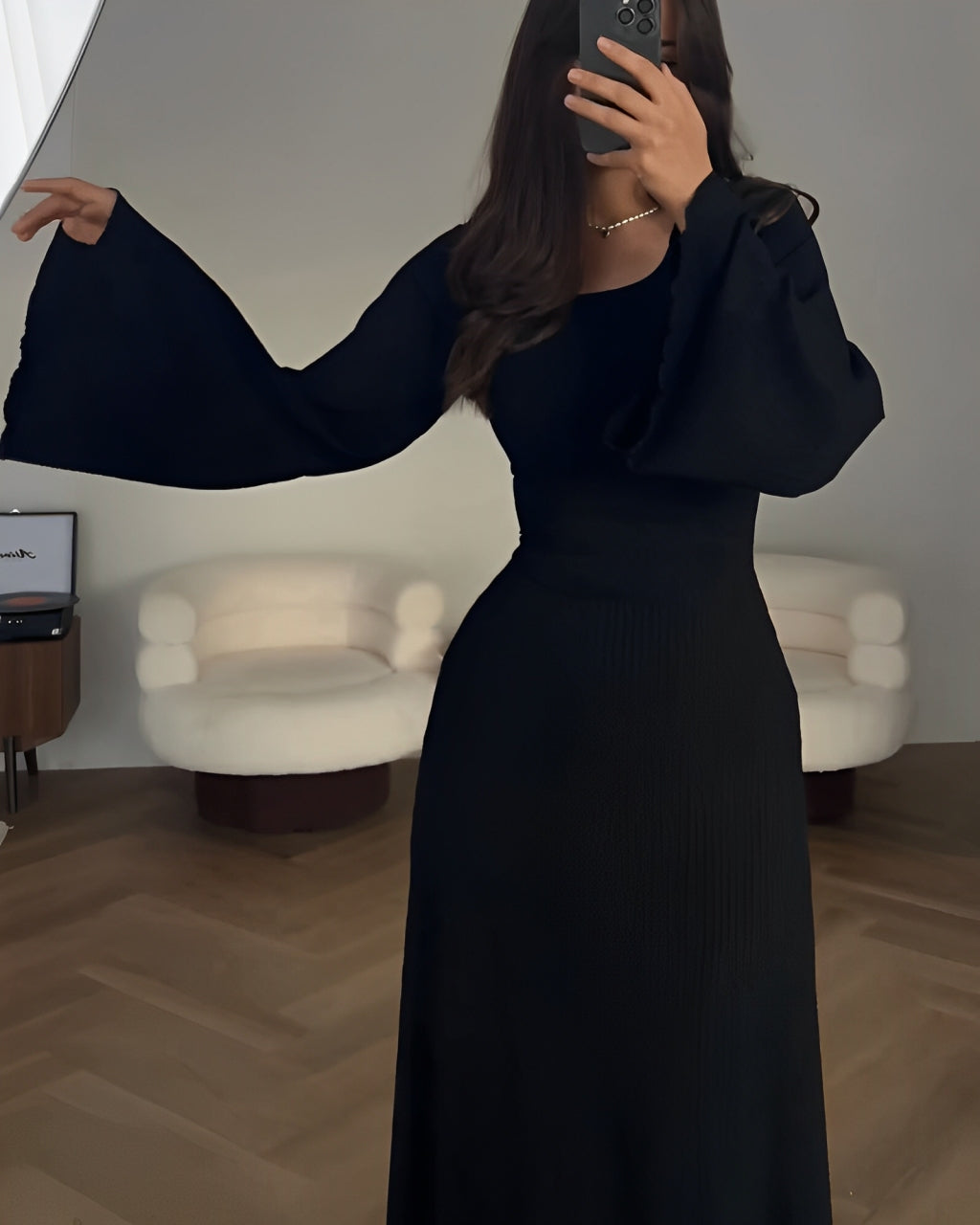 Chloé™ | Robe Maxi Tricotée Élégante