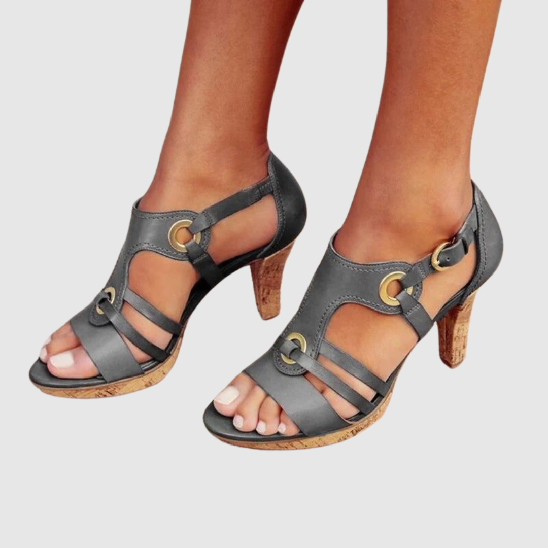 Cristiana™ | Sandales à talons en cuir premium