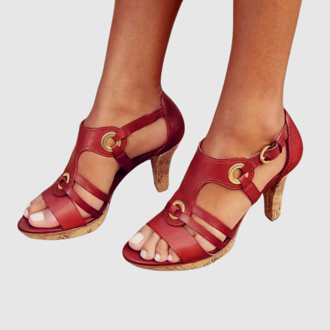 Cristiana™ | Sandales à talons en cuir premium