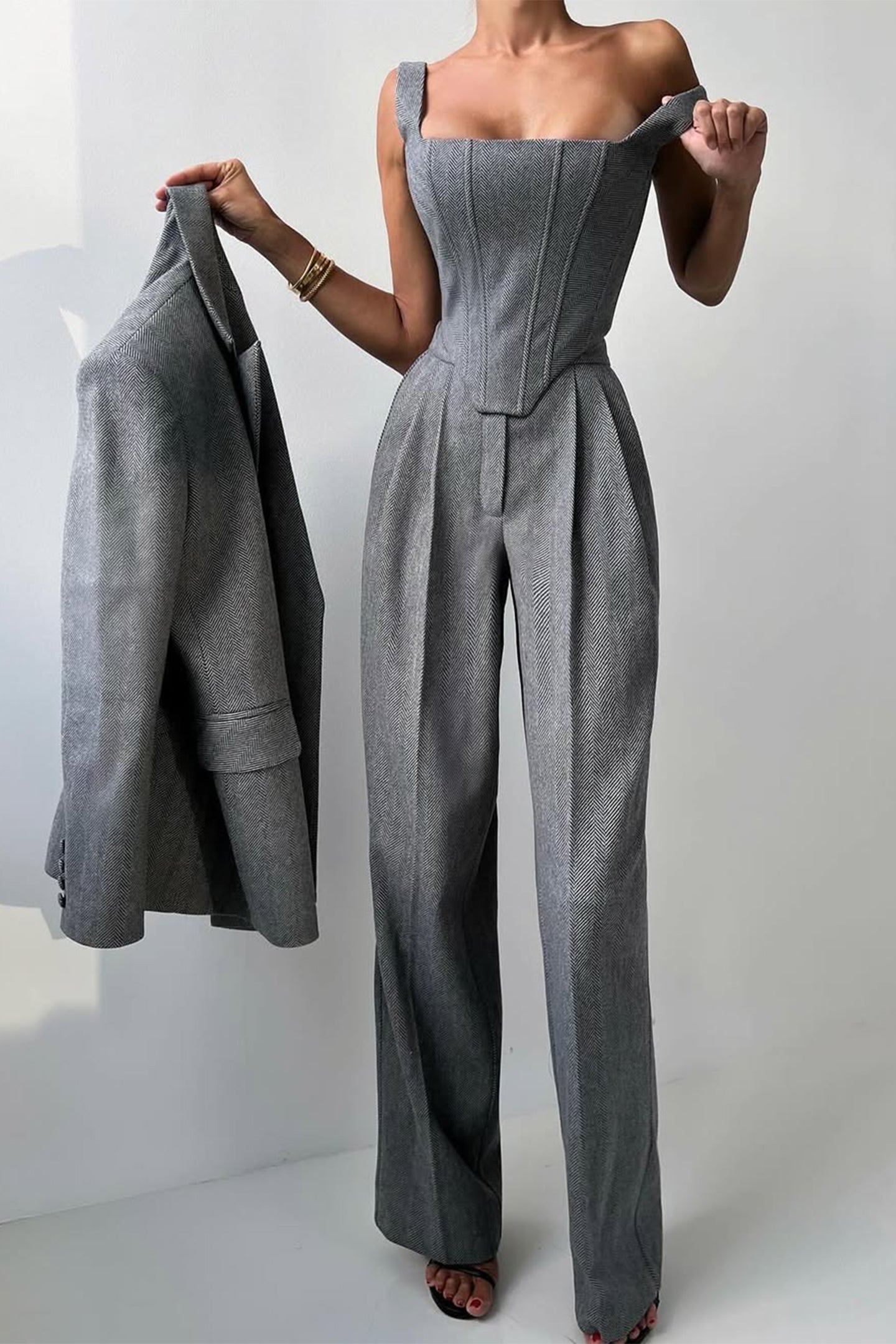 Dolce™ | Premium Ensemble à Trois Pièces avec Blazer Double Boutonnage