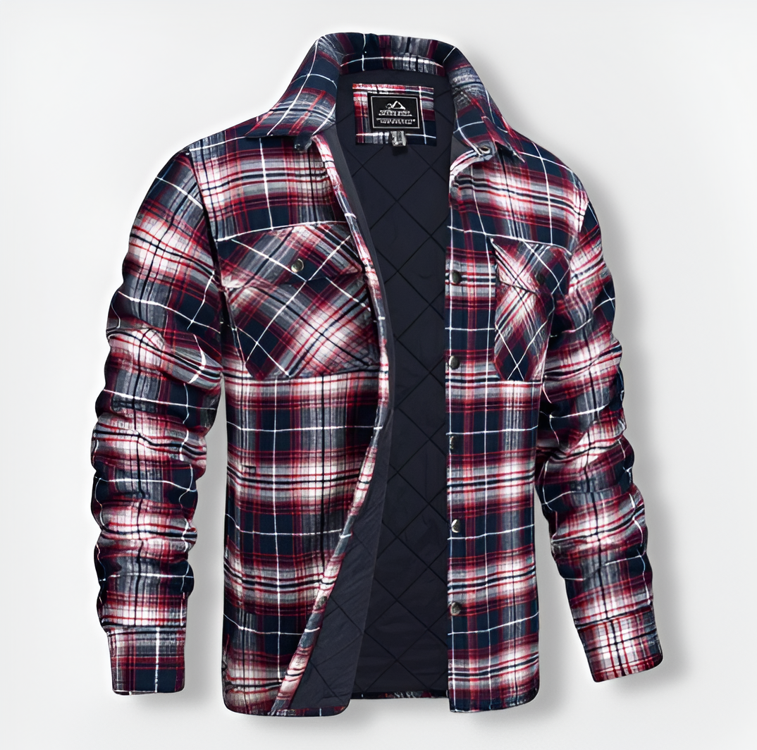 ALEX™ | Bomber à carreaux au design polyvalent