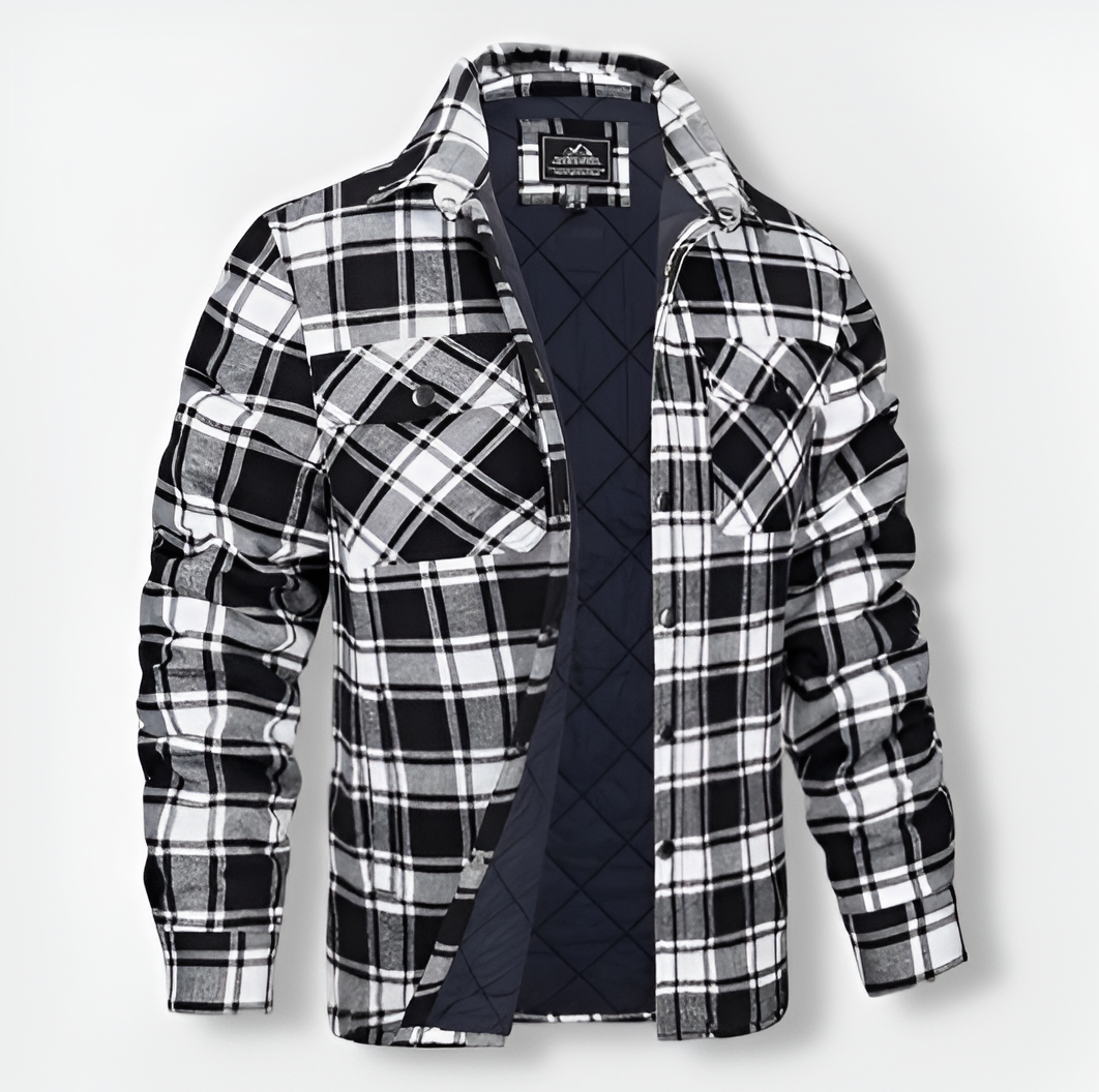 ALEX™ | Bomber à carreaux au design polyvalent