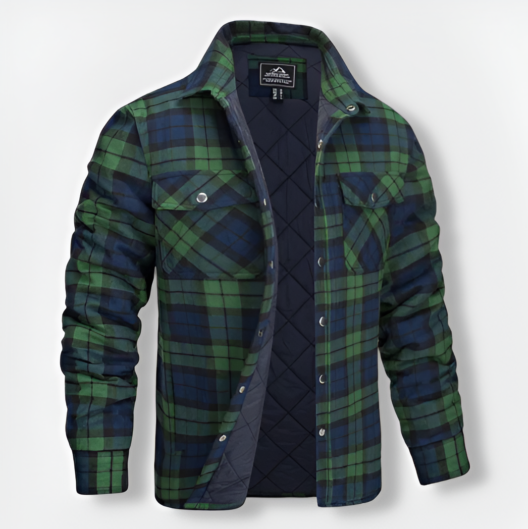 ALEX™ | Bomber à carreaux au design polyvalent
