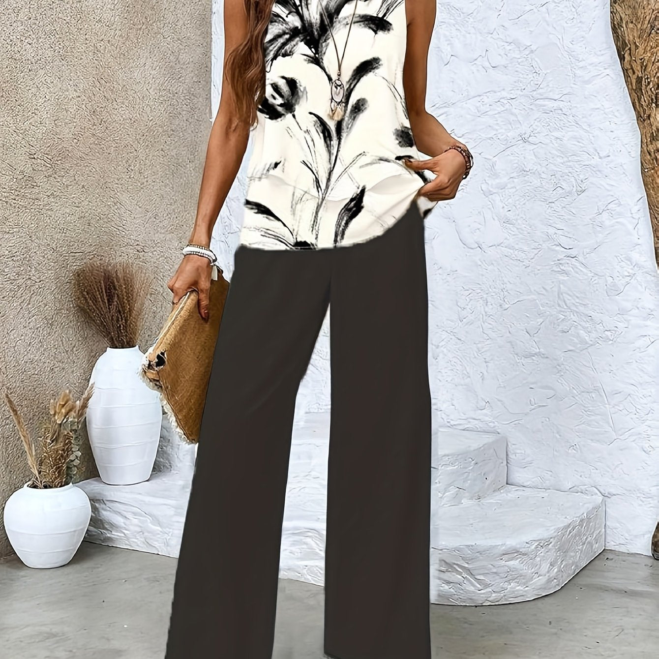 Ava™ | Ensemble Casual à Imprimés – Parfait pour Printemps & Été