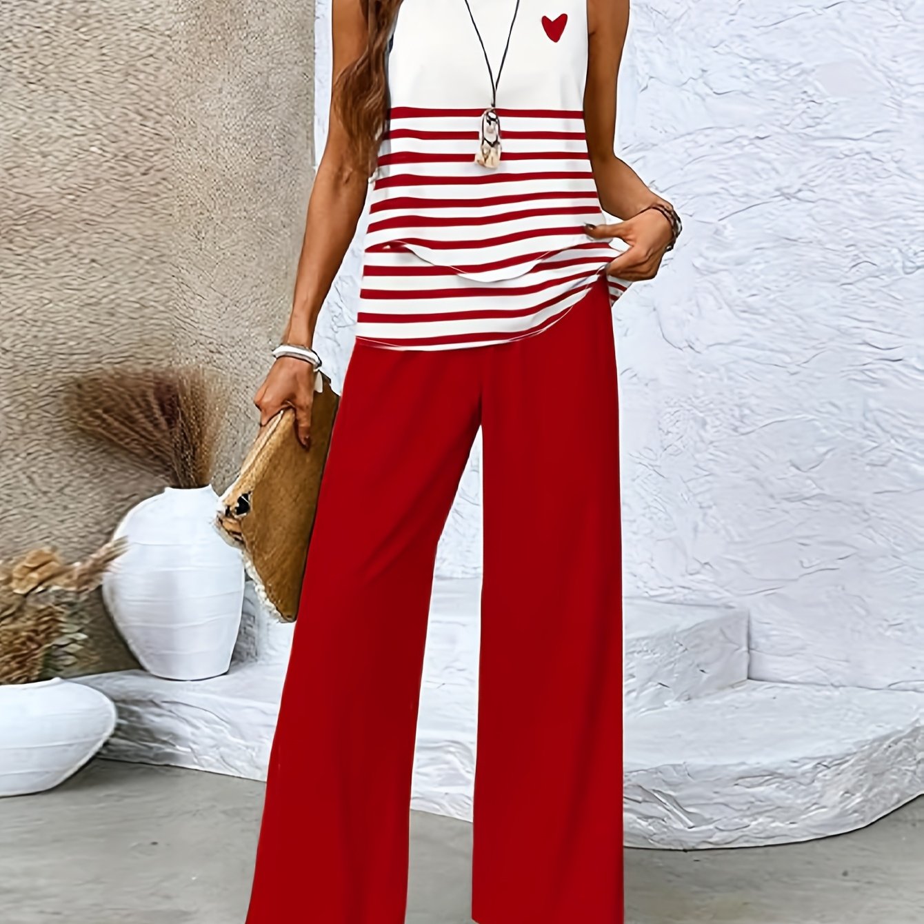 Ava™ | Ensemble Casual à Imprimés – Parfait pour Printemps & Été