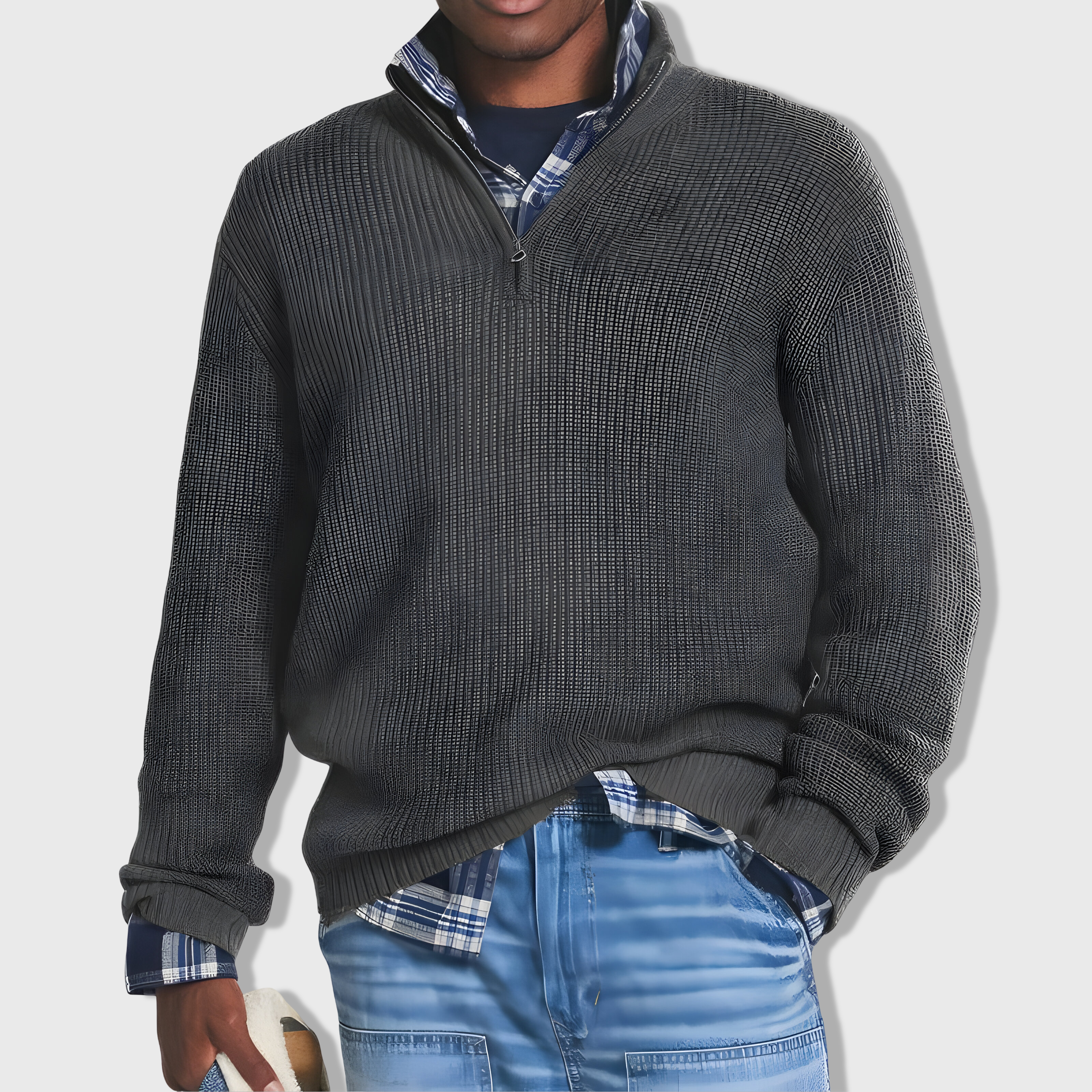 Étienne™ | Pull de Luxe Zippé
