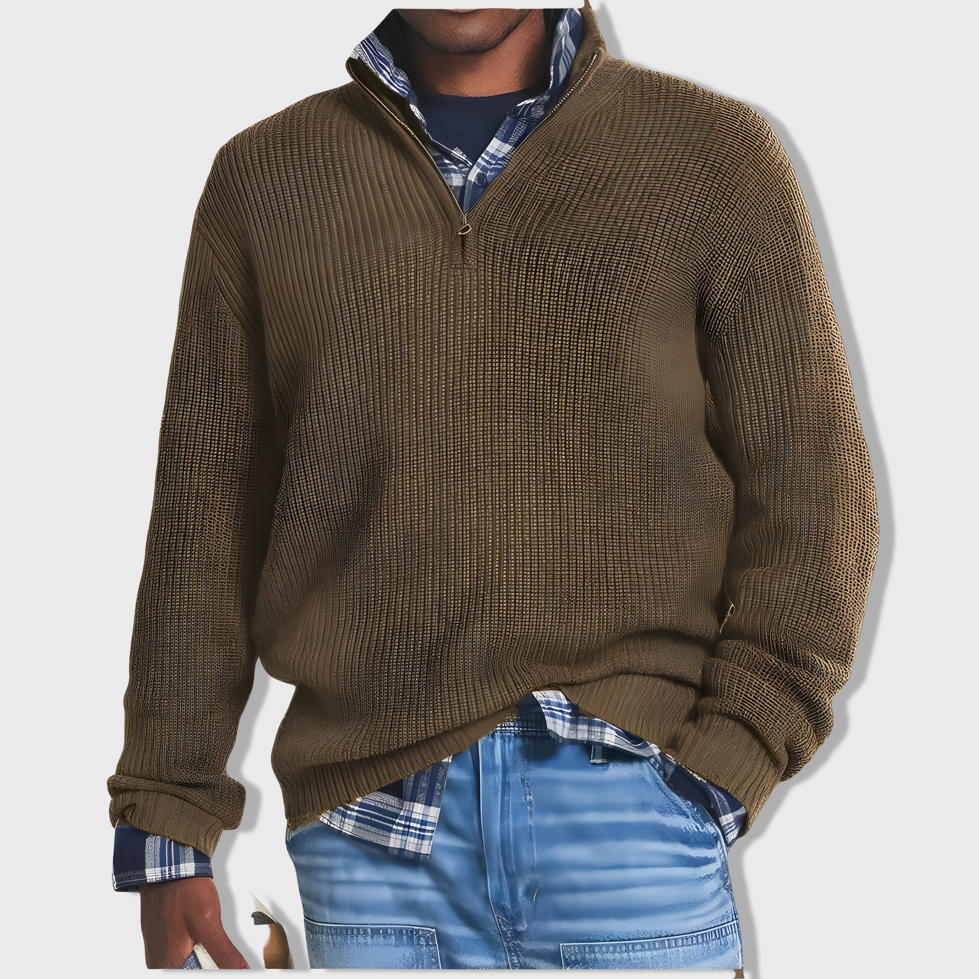 Étienne™ | Pull de Luxe Zippé