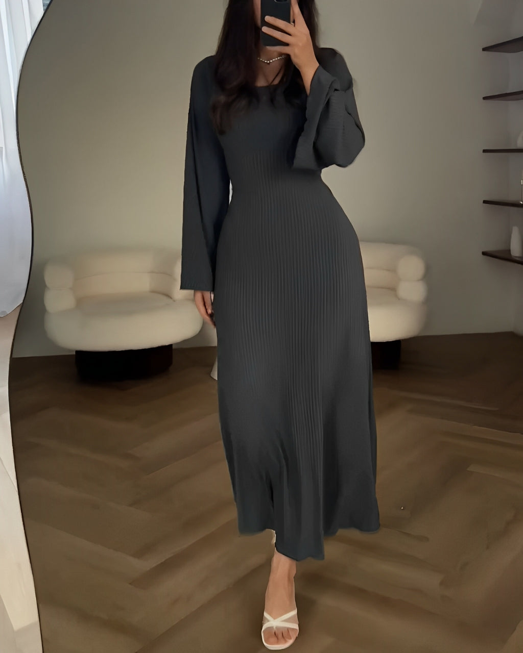 Chloé™ | Robe Maxi Tricotée Élégante