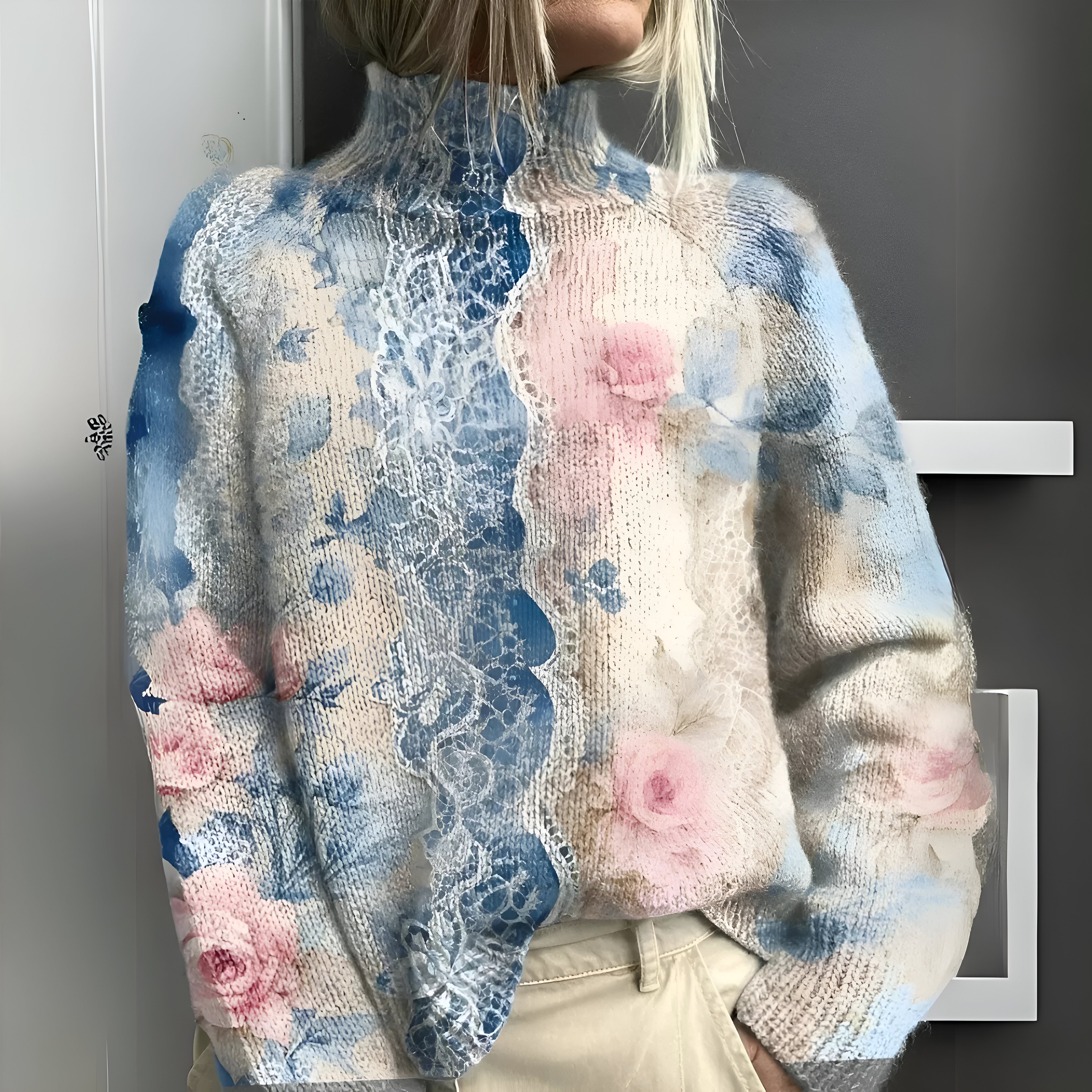 ÉDITH™ | Pull Col Roulé Patchwork (1+1 offert)