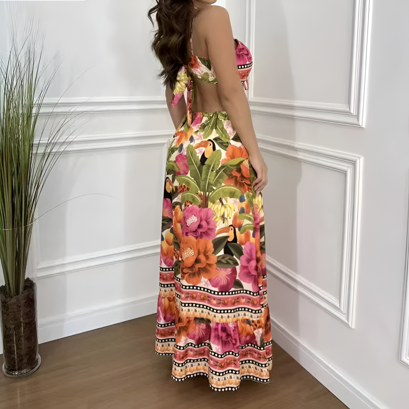 Divina™ | Robe Maxi Tropicale
