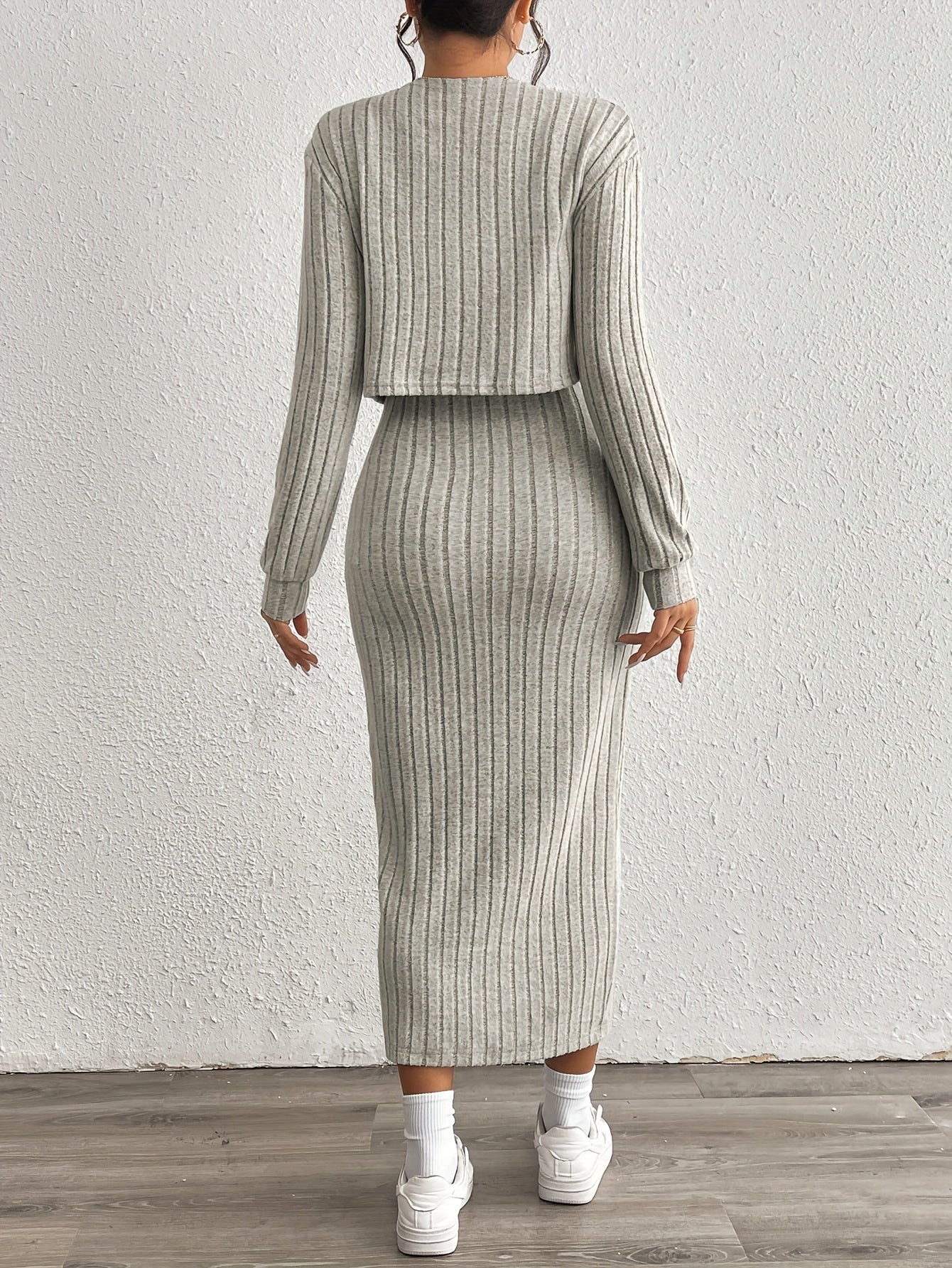 Eva™ | Ensemble Deux-Pièces Fleece Sportif avec Veste – Look Élégant et Confortable