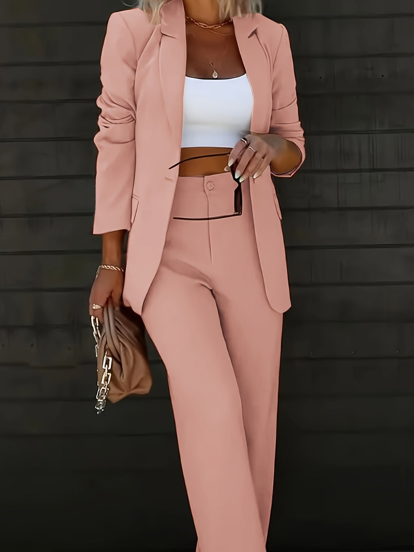 Camille™ | PREMIUM Ensemble Veste & Pantalon Élégant – Look Professionnel Toute Saison
