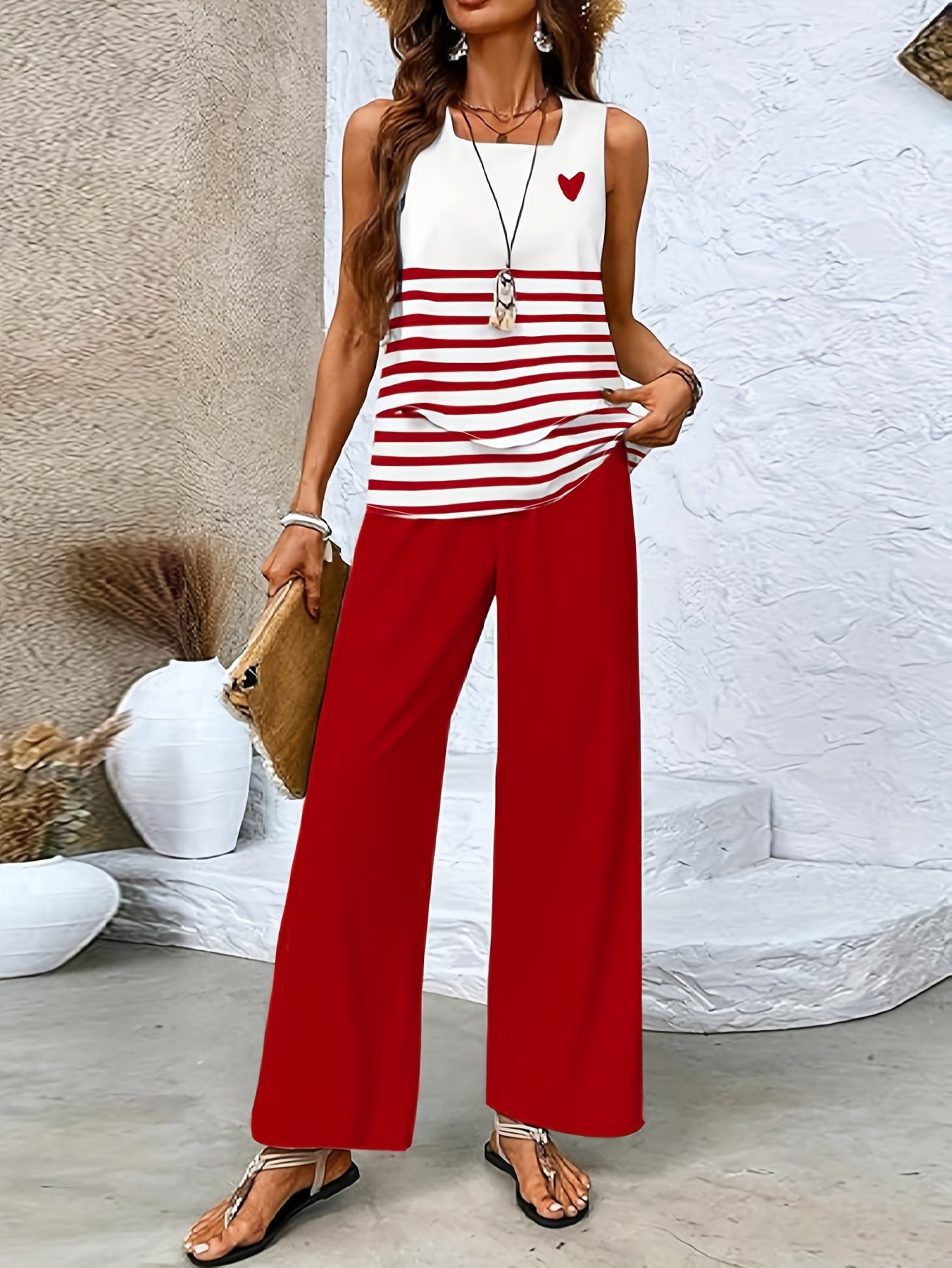 Ava™ | Ensemble Casual à Imprimés – Parfait pour Printemps & Été