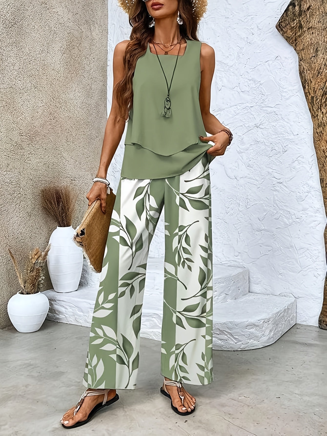 Ava™ | Ensemble Casual à Imprimés – Parfait pour Printemps & Été