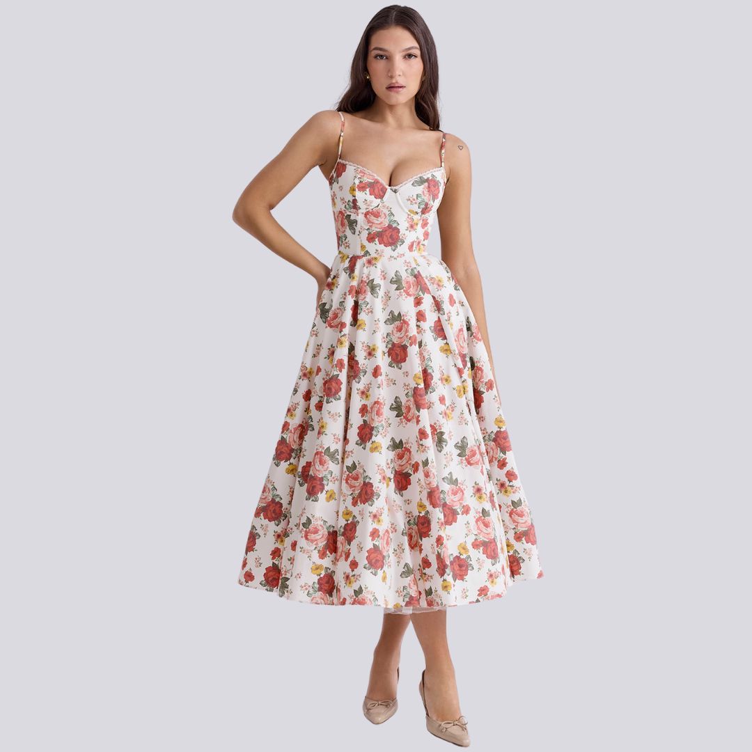 Kira™ | Élégante Robe Maxi A-line à Col V