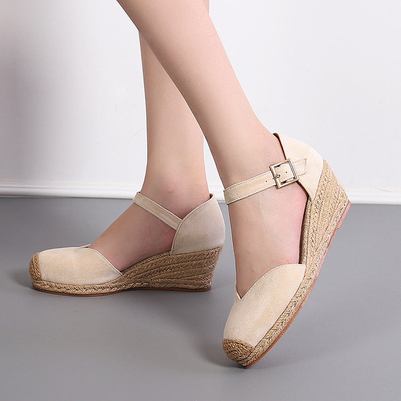Foin™ | Talons compensés en jute pour femmes