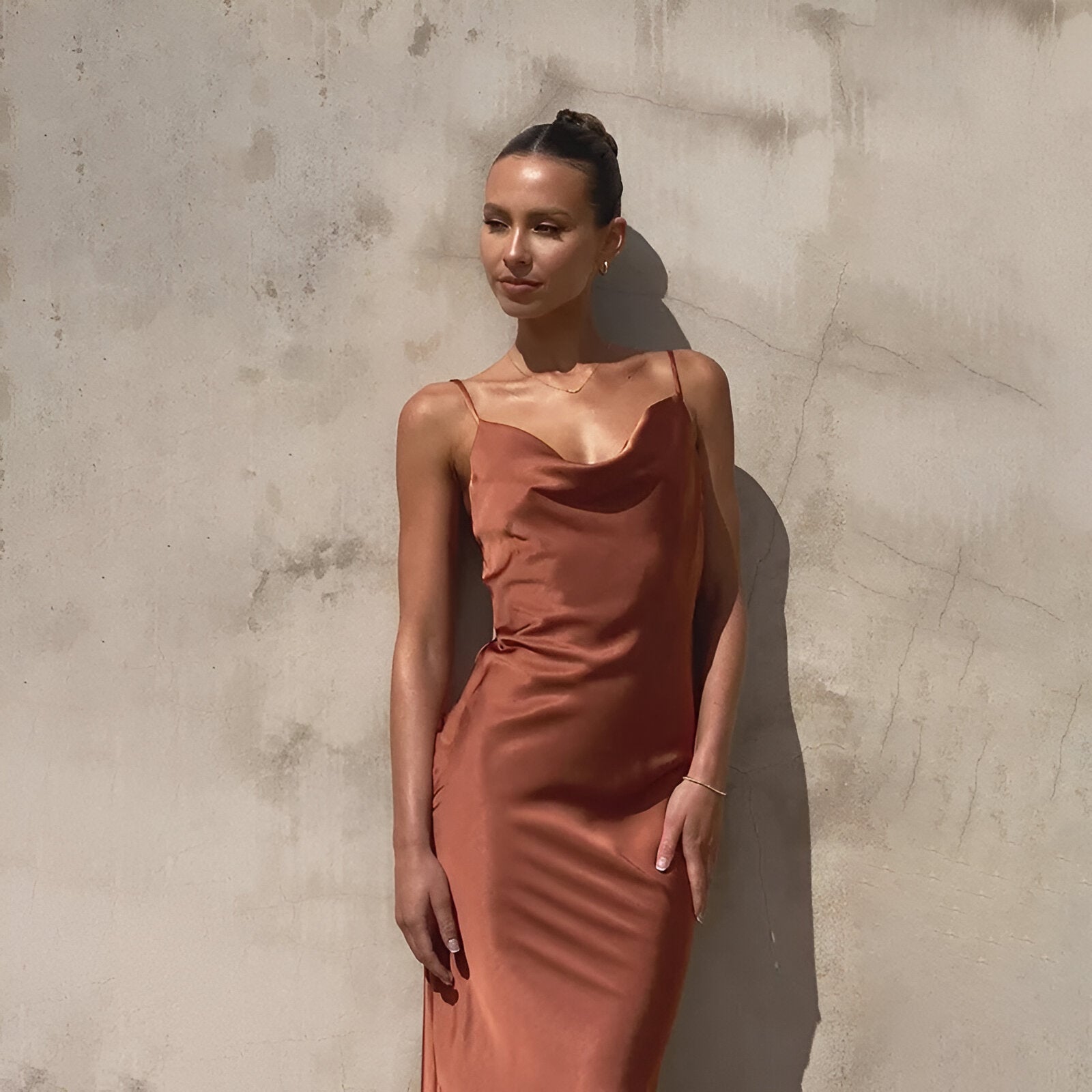 Daira™ | Robe Longue en Satin