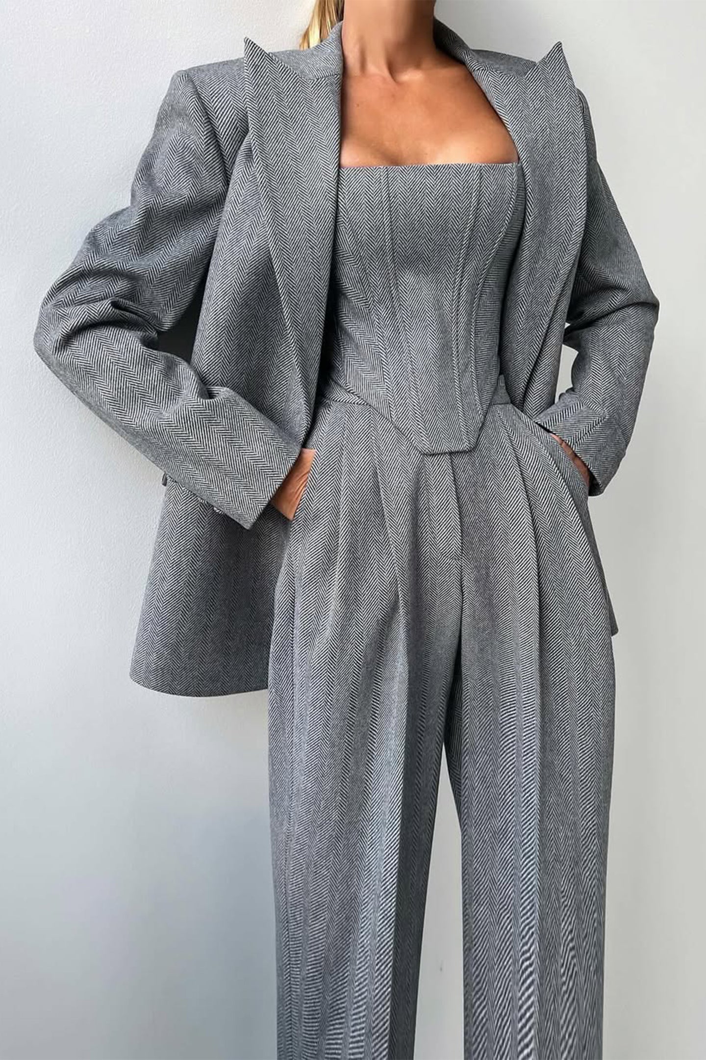 Dolce™ | Premium Ensemble à Trois Pièces avec Blazer Double Boutonnage
