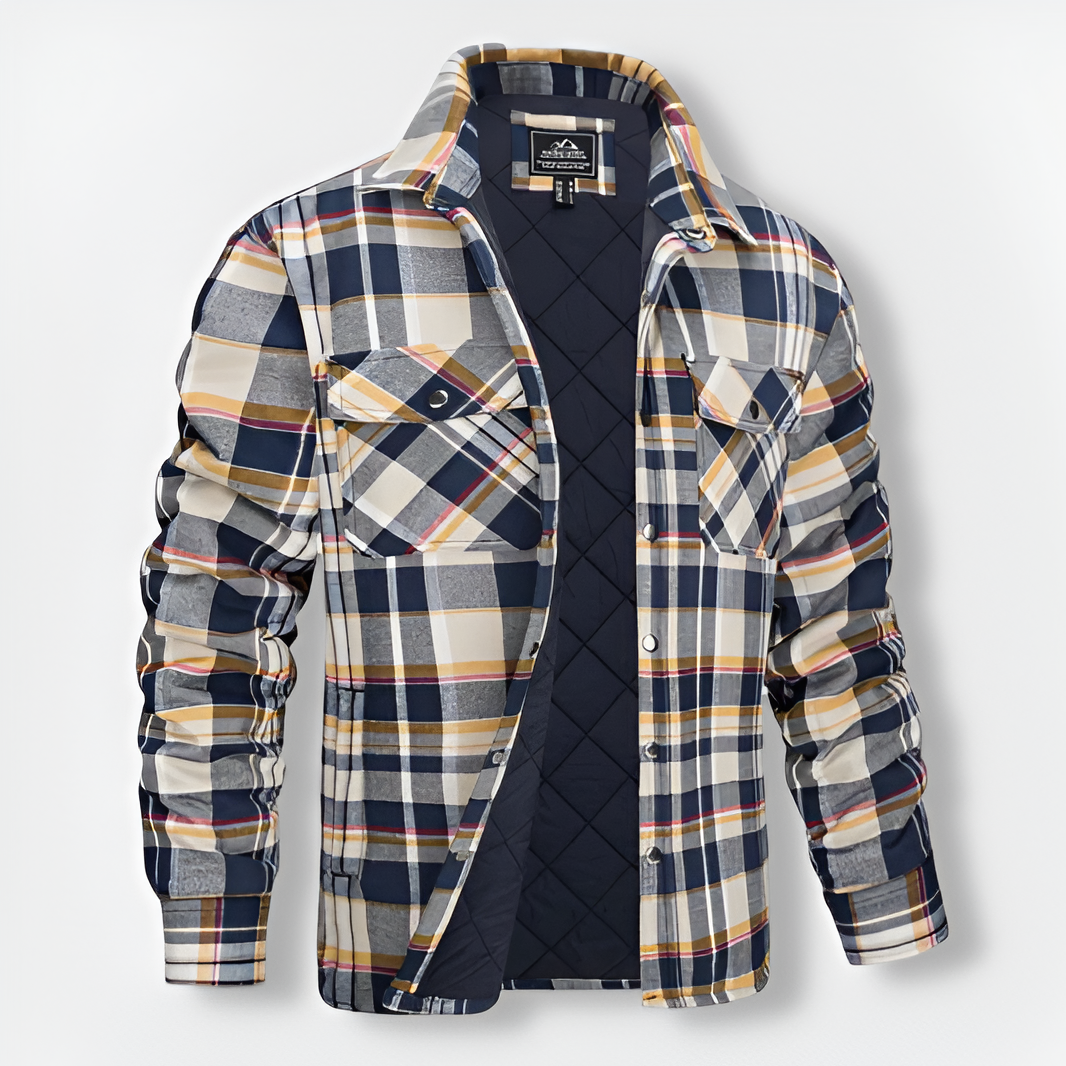 ALEX™ | Bomber à carreaux au design polyvalent