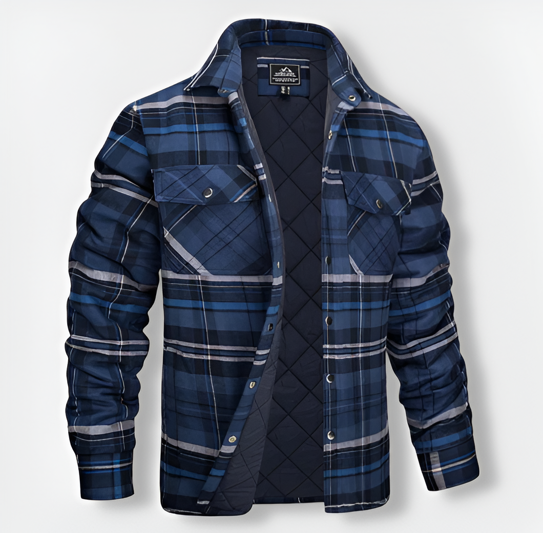 ALEX™ | Bomber à carreaux au design polyvalent