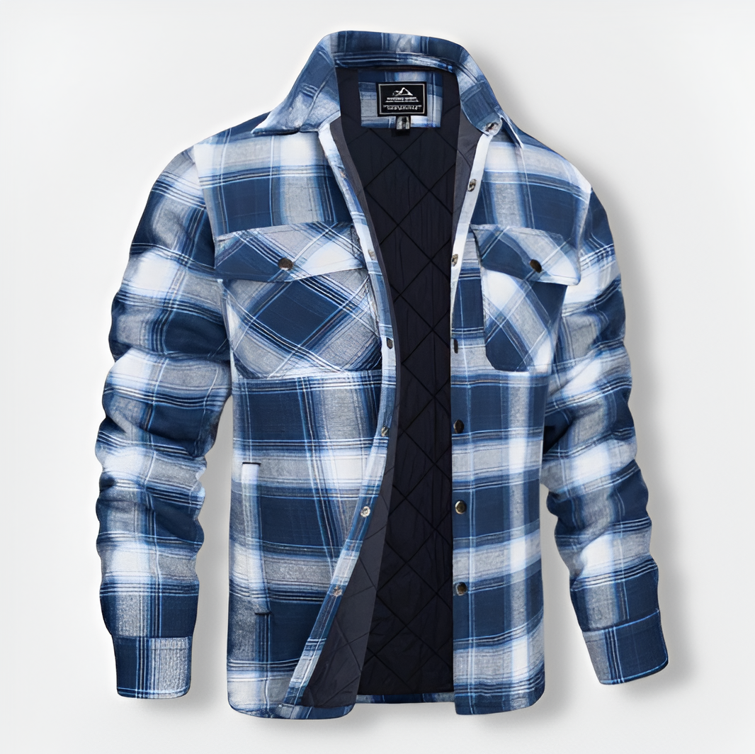 ALEX™ | Bomber à carreaux au design polyvalent