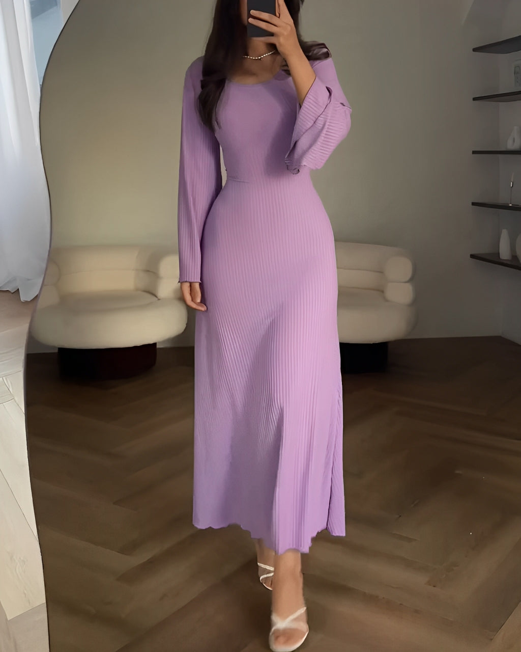 Chloé™ | Robe Maxi Tricotée Élégante
