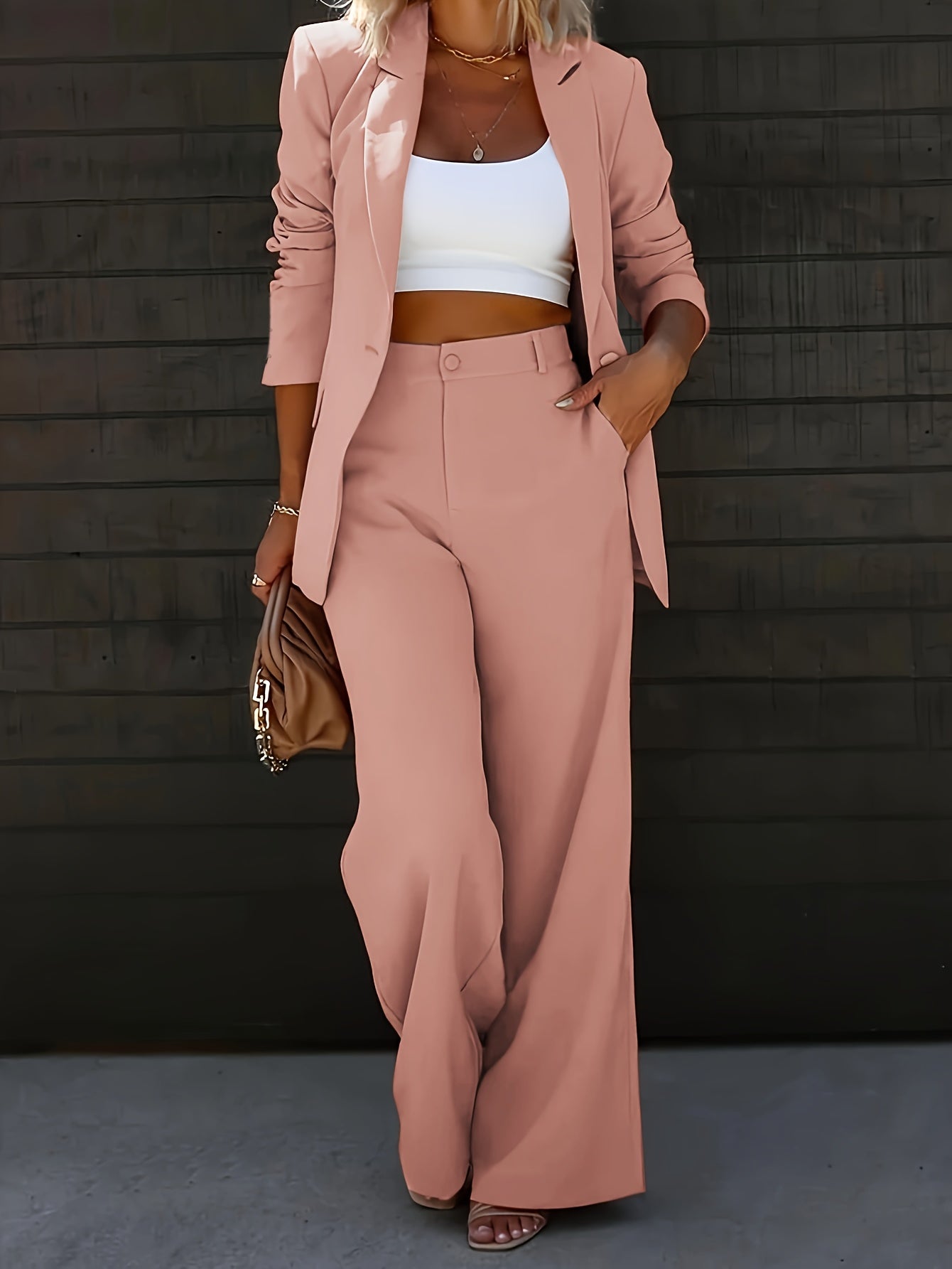 Camille™ | PREMIUM Ensemble Veste & Pantalon Élégant – Look Professionnel Toute Saison