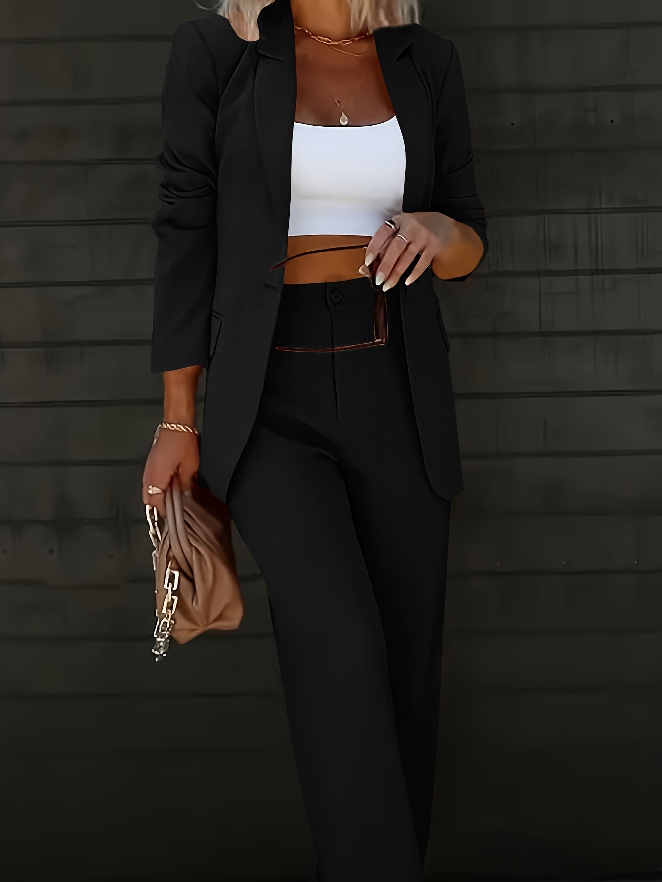 Camille™ | PREMIUM Ensemble Veste & Pantalon Élégant – Look Professionnel Toute Saison